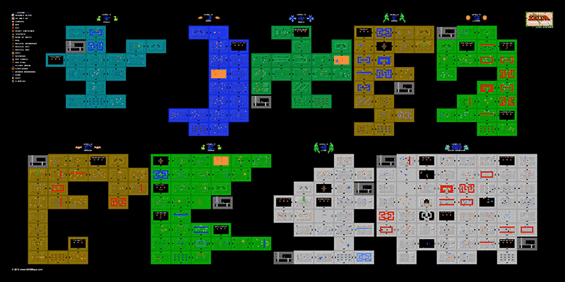 dungeon map zelda